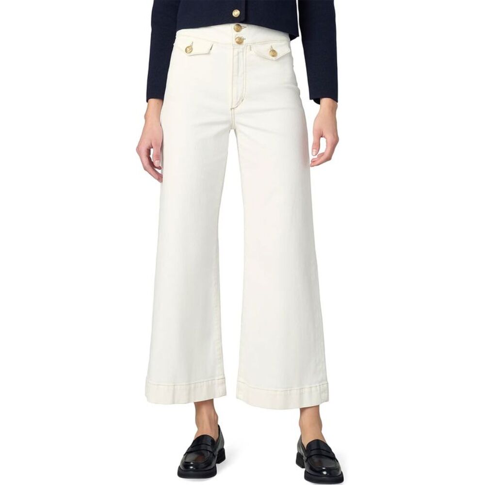 Joe's Jeans Womens The Ellia High Rise Wide Leg Ankle Jeans 29 Milk - NWT $198 - Picture 1 of 6